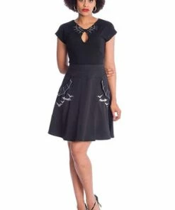 Banned Release The Spiders Top -GOTHIC SKIRTS Shop 06 30 TP10433BLK 1581 300x