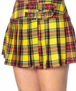 Banned Darkdoll Mini Skirt -GOTHIC SKIRTS Shop 1549050462SBN216 20YELLOW 20 4 300x