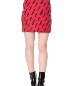 Banned Thunderbolt Skirt -GOTHIC SKIRTS Shop 1565961157SK25071 2 300x