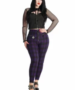 Banned Damien Trousers -GOTHIC SKIRTS Shop 1625831024TP10370BLK 20TR31099PUR 0182 300x