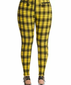 Banned Damien Trousers -GOTHIC SKIRTS Shop 1625833007TR31099Yellow 20SS68004BLK 0472 300x