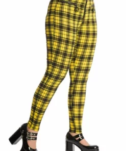Banned Damien Trousers -GOTHIC SKIRTS Shop 1625833007TR31099Yellow 20SS68004BLK 0473 300x