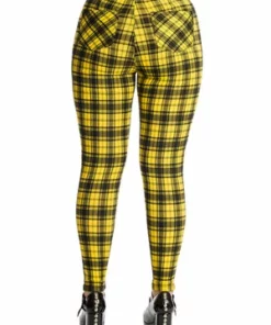 Banned Damien Trousers -GOTHIC SKIRTS Shop 1625833007TR31099Yellow 20SS68004BLK 0474 300x