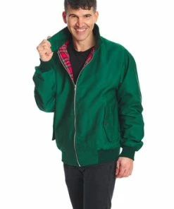 Banned Unisex Harrington Jacket -GOTHIC SKIRTS Shop 1641210013JBN615BRGRN4157 300x