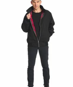 Banned Unisex Harrington Jacket -GOTHIC SKIRTS Shop 1641210132JBN615BRLK 204143 300x