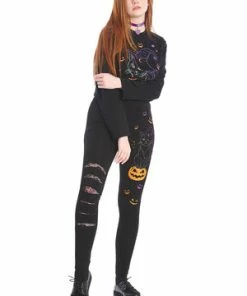 Banned Spell On Me Leggings -GOTHIC SKIRTS Shop 1642518143LG67040 20BLK3400 300x