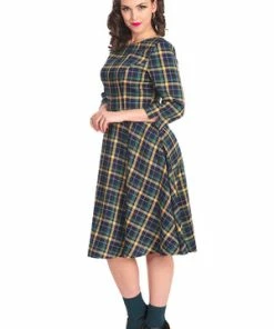 Banned Sweet Joy Heart Dress -GOTHIC SKIRTS Shop 1642523414DR16728 20NAVY0916 300x