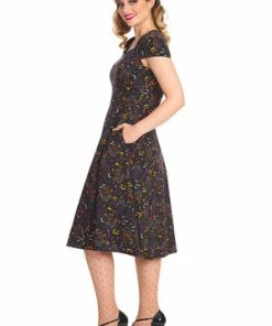 Banned All Hallows Cat Fit & Flare Dress -GOTHIC SKIRTS Shop 1642524906DR167611494 300x