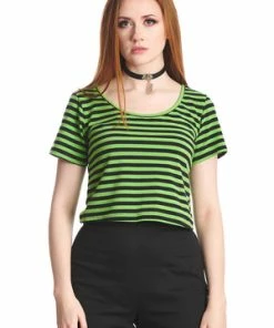 Banned Sweet Yet Spooky Stripe Top