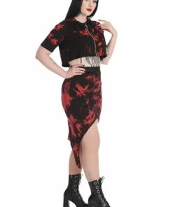 Banned Tears In Heaven Skirt -GOTHIC SKIRTS Shop 1658745113SK25336 20RED 2 300x