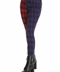 Banned Tartan Baily Trousers -GOTHIC SKIRTS Shop 1659026637TR31156 20RED 20PURPLE 20CHECK 3 300x