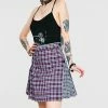 Jawbreaker Contrast Check Buckled Mini-Kilt -GOTHIC SKIRTS Shop Contrast Check Buckled Mini Kilt Jawbreaker 300x