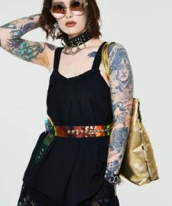 Jawbreaker Crepe Fashion Top