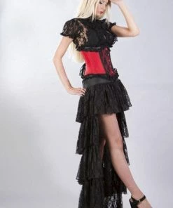 Burleska Elizium Steel Boned Underbust Corset In Taffeta -GOTHIC SKIRTS Shop Elizium Steel Boned Underbust Corset In Taffeta Burleska 10 300x