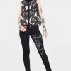 Jawbreaker Galaxy Cat Drainpipe Trousers -GOTHIC SKIRTS Shop Galaxy Cat Drainpipe Trousers Jawbreaker 300x