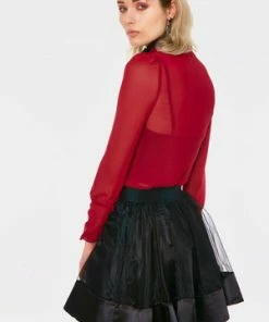 Jawbreaker Mesh Mini Skirt -GOTHIC SKIRTS Shop Mesh Mini Skirt Jawbreaker 2 300x