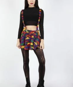 Jawbreaker Now You See Me Camo Skirt -GOTHIC SKIRTS Shop Now You See Me Camo Skirt Jawbreaker 4 300x