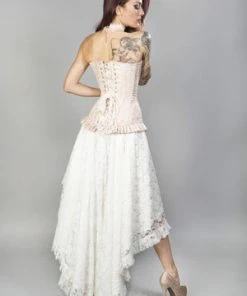 Burleska Petra Zip Long Line Overbust Burlesque Corset In King Brocade -GOTHIC SKIRTS Shop Petra Zip Long Line Overbust Burlesque Corset In King Brocade Burleska 10 300x