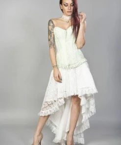 Burleska Petra Zip Long Line Overbust Burlesque Corset In King Brocade -GOTHIC SKIRTS Shop Petra Zip Long Line Overbust Burlesque Corset In King Brocade Burleska 12 300x