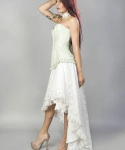 Burleska Petra Zip Long Line Overbust Burlesque Corset In King Brocade -GOTHIC SKIRTS Shop Petra Zip Long Line Overbust Burlesque Corset In King Brocade Burleska 14 300x