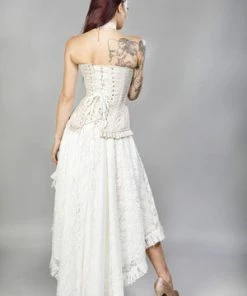 Burleska Petra Zip Long Line Overbust Burlesque Corset In King Brocade -GOTHIC SKIRTS Shop Petra Zip Long Line Overbust Burlesque Corset In King Brocade Burleska 7 300x