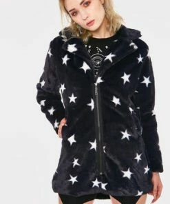 Jawbreaker Starry Eyes Faux Fur Coat