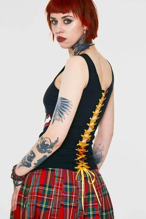 Jawbreaker Zombie Skull Burger Tie Back Top 3 Jawbreaker Zombie Skull Burger Tie Back Top - Image 2