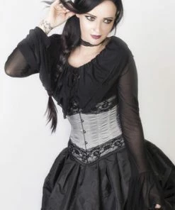 Burleska Amanda Underbust Steel Boned Corset In Taffeta With Black Lace Details -GOTHIC SKIRTS Shop amanda underbust steel boned corset in taffeta with black lace details burleska 3 300x