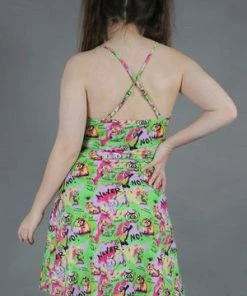 Jawbreaker Angry Animal Print Spaghetti Strap Dress -GOTHIC SKIRTS Shop angry animal print spaghetti strap dress jawbreaker 5 300x