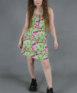 Jawbreaker Angry Animal Print Spaghetti Strap Dress -GOTHIC SKIRTS Shop angry animal print spaghetti strap dress jawbreaker 6 300x