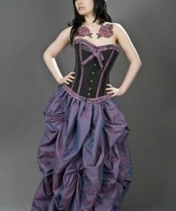 Burleska Ballgown Victorian Maxi Skirt In Taffeta -GOTHIC SKIRTS Shop ballgown victorian maxi skirt in taffeta burleska 3 300x