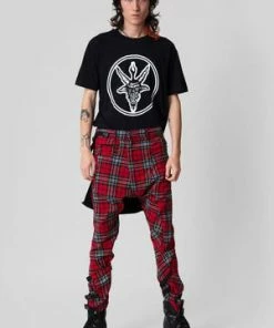 Long Clothing Baphomet - Black T-Shirt - Unisex -GOTHIC SKIRTS Shop baphomet black t shirt unisex long clothing 3 300x