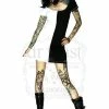 Dr Faust Beetlejuice Two Face Black And White Mini Dress - Zoey -GOTHIC SKIRTS Shop beetlejuice two face black and white mini dress zoey dr faust 300x