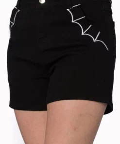 Banned Bell Tower Bat Shorts -GOTHIC SKIRTS Shop bell tower bat shorts banned 3 300x
