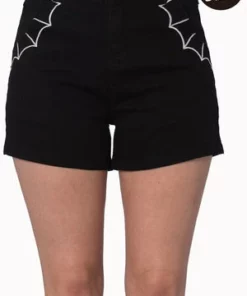 Banned Bell Tower Bat Shorts -GOTHIC SKIRTS Shop bell tower bat shorts banned 5 300x