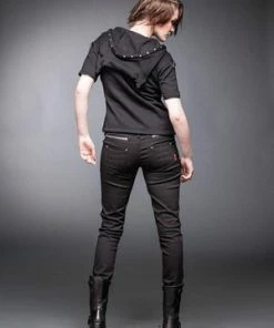 Queen Of Darkness Black Jacket With Rivets And Hood 18 Queen Of Darkness Black Jacket With Rivets And Hood -GOTHIC SKIRTS Shop black jacket with rivets and hood queen of darkness 7 300x