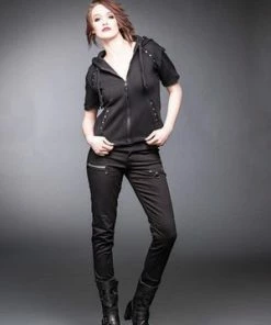 Queen Of Darkness Black Jacket With Rivets And Hood 19 Queen Of Darkness Black Jacket With Rivets And Hood -GOTHIC SKIRTS Shop black jacket with rivets and hood queen of darkness 8 300x