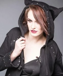Queen Of Darkness Black Jacket With Rivets And Hood 20 Queen Of Darkness Black Jacket With Rivets And Hood -GOTHIC SKIRTS Shop black jacket with rivets and hood queen of darkness 9 300x