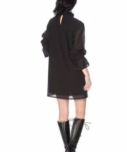 Banned Black Lines Dress -GOTHIC SKIRTS Shop black lines dress banned 3 300x