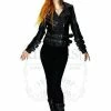Dr Faust Black Metal Studs Leather Biker Jacket - Idun -GOTHIC SKIRTS Shop black metal studs leather biker jacket idun dr faust 300x