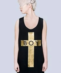 Long Clothing Boy Cross Vest - Unisex -GOTHIC SKIRTS Shop boy cross vest unisex long clothing 5 300x