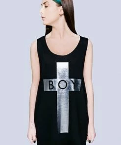 Long Clothing Boy Cross Vest - Unisex -GOTHIC SKIRTS Shop boy cross vest unisex long clothing 8 300x