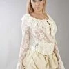 Burleska Brenda Long Sleeve Top In Lace -GOTHIC SKIRTS Shop brenda long sleeve top in lace burleska 300x