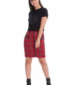 Banned Broken Heart Jersey Top -GOTHIC SKIRTS Shop broken heart jersey top banned 3 300x