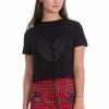 Banned Broken Heart Jersey Top -GOTHIC SKIRTS Shop broken heart jersey top banned 300x