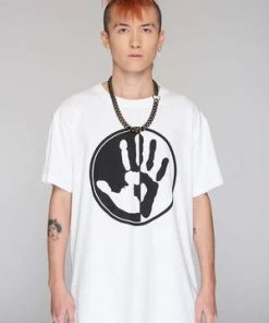 GOTHIC SKIRTS Shop -GOTHIC SKIRTS Shop by any means white t shirt unisex long clothing 2 300x