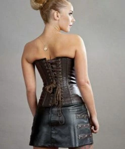 Burleska C-Lock Overbust Steampunk Corset In Matte Vinyl -GOTHIC SKIRTS Shop c lock overbust steampunk corset in matte vinyl burleska 2 300x