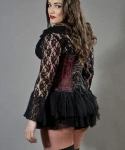 Burleska Candy Underbust Plus Size Steel Boned Waist Training Corset In Brocade -GOTHIC SKIRTS Shop candy underbust plus size steel boned waist training corset in brocade burleska 8 300x