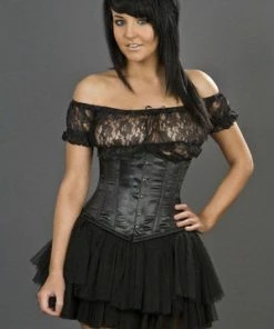 Burleska Candy Underbust Steel Boned Waist Training Corset In Satin -GOTHIC SKIRTS Shop candy underbust steel boned waist training corset in satin burleska 10 300x