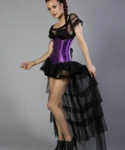 Burleska Candy Underbust Steel Boned Waist Training Corset In Satin -GOTHIC SKIRTS Shop candy underbust steel boned waist training corset in satin burleska 3 300x